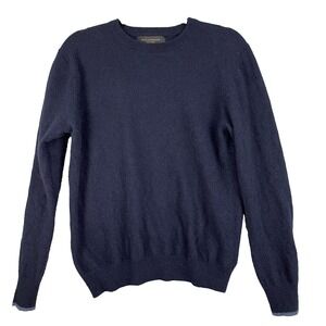 Paul Costelloe Black Label Sweater Womens Large Blue Cashmere Wool Jumper Luxury
